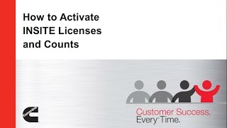 How to Activate INSITE Licenses and Counts [upl. by Elyagiba]