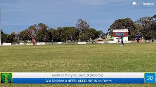 Live Cricket Match  Guild St Mary CC vs GCA Division 4  09Nov24 1230 PM 45   CricHeroes [upl. by Goodwin]