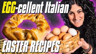 3 EGGcellent Italian EASTER Recipes  How to Make Stuffed Eggs Torta Pasqualina amp Easter Cookies [upl. by Grider638]