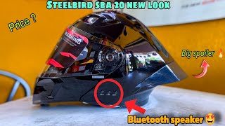 Unboxing Steelbird sba 20 helmet with bluetooth speaker 🤩  Sba 20 helmet [upl. by Hanoj]