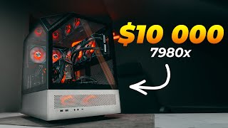 I Built the Ultimate ALL AMD HEDT PC build in 2023  Threadripper 7980x  RX7900XTX  ARC A380 [upl. by Edny136]