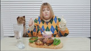 Yang soo bin에어프라이 통삼겹 드디어 먹는구나 역대급으로 신남MUKBANG [upl. by Atinid4]