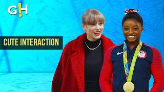 Entertainment  Taylor Swift amp Simone Biles Share The CUTEST Interaction  Gossip Herald [upl. by Sherri]