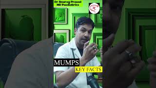 Mumps Key Facts by Dr Anurag Prasad shorts kidocare trending viral epidemic doctor [upl. by Felicio891]