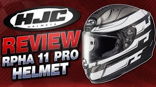 HJC RPHA 11 PRO Helmet Review from Sportbiketrackgearcom [upl. by Sudnor]