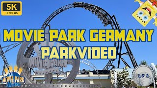 Movie Park Germany Parkvideo 5K [upl. by Ahsatniuq]