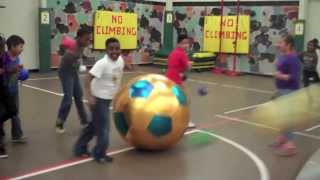 Rollerball Throwing Game  Activity in PE at West Newton Elementary [upl. by Manolo]