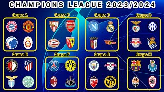 ASÍ quedaron DEFINIDOS los GRUPOS para la CHAMPIONS LEAGUE 20232024 [upl. by Franciskus210]