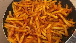 Simple recipe for cooking chips masala at homeit’s so yummy 😋 [upl. by Acirderf]