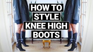 WATCH BEFORE YOU WEAR YOUR BOOTS HOW TO STYLE KNEE HIGH BOOTS [upl. by Ynneh]