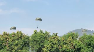 Zona de Lançamento ZL Cheio de Paraquedistas Militares sendo lançados do Avião 04052023 🦅 LIVE [upl. by Millwater]