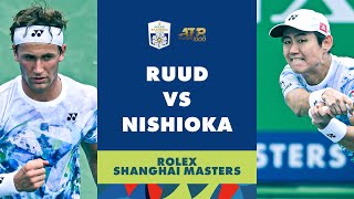 Casper Ruud vs Yoshihito Nishioka Highlights  Rolex Shanghai Masters 2023 [upl. by Cates]