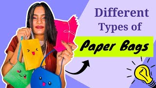 DIY Different Types of Paper Bags  How to make Paper Bag [upl. by Park63]