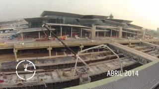 Evolução das obras do novo Terminal 3 do GRU Airport [upl. by Genie]