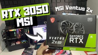 RTX 3050 MSI em 2024  Unboxing [upl. by Salomo]