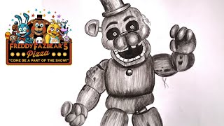 How To Draw Phantom Freddy  FNAF Sketch Tutorial Step by Step [upl. by Starobin]