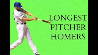 Longest Pitcher Homers MLB [upl. by Kcim]