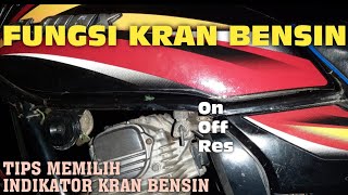 Rahasia Kran Bensin Fungsi On Off dan Res pada Kran Bensin Motor  Cara Kerja Kran Bensin Motor [upl. by Nealah564]