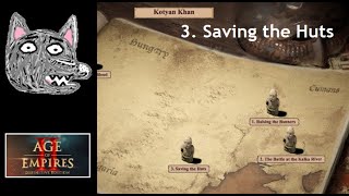 Age of Empires 2 DE Campaigns  Kotyan Khan  3 Saving the Huts [upl. by Ciredor]