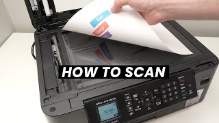 How to use the Scanner of Brother MFCJ1010DW amp J1012DW Printer [upl. by Areic]