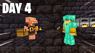 This is why the nether is scary on Day 4 of Ultra Hardcore S3E4 [upl. by Binetta]