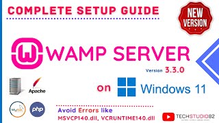 How to Install WAMP Server on Windows 10  11  Clean Installation  Avoid dll amp VCRUNTIME Errors [upl. by Aissert279]