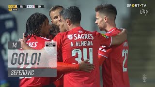 Goal  Golo Seferovic Belenenses SAD 02 Benfica Liga 2122 12 [upl. by Durstin]