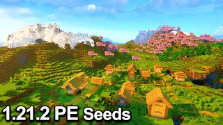 TOP 3 BEST MINECRAFT 12121 PE SEEDS BEDROCK Seeds Minecraft 12121 Bedrock [upl. by Savart896]