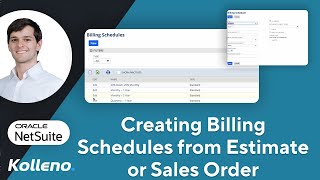 NetSuite Tutorial  Creating Billing Schedules from an Estimate or Sales Order in NetSuite [upl. by Nnayllek670]