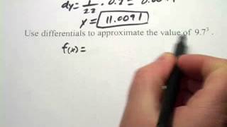 Calculus Approximating Values of Functions with Differentials [upl. by Trever211]