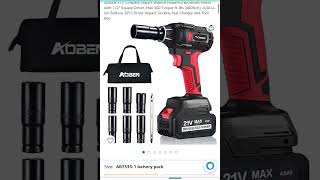 44  off AOBEN 21V Cordless Impact Wrench Powerful Brushless Motor with 12quot Square Driver [upl. by Llehcim]