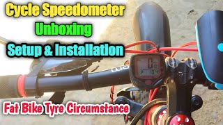 Cycle Speedometer Unboxing And Installation In Hindi  Fat Bike Circumstance [upl. by Schellens890]