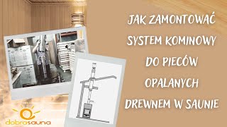 Jak zamontować system kominowy do pieców opalanych drewnem w saunie Komin Set [upl. by Burrton759]