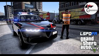 GTA V LSPDFR ITA CARABINIERI PER LORDINE PUBBLICO NUOVA TONALE DEI CARABINIERI [upl. by Rebecka]