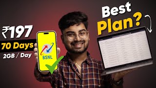 BSNL Recharge Plan 2024 😱 Rs 197 with 70 Days amp 2GBDay Plan Details [upl. by Rudyard682]