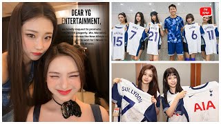 Newjeans and NMIXX Meet Tottenham Hotspur and Monstiez Send Important Message to YG for Babymonster [upl. by Petunia]