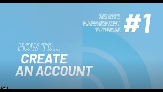 1 How To Create An Account  Intratone Remote Management Portal Tutorial [upl. by Garey]