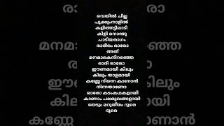 Veyil chilla song lyrics in malayalam music song malayalam lyrics viral [upl. by Anileuqcaj393]