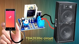 TDA2030 amplifier circuit diagram [upl. by Ellebyam]