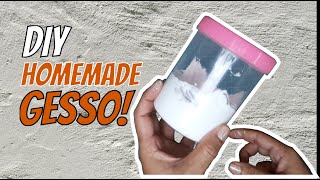 DIY Homemade Gesso  Simplest Recipe  3 Ingredients [upl. by Posehn664]