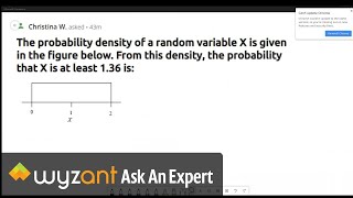 Probabilities from the graph of the probability density [upl. by Hylton430]