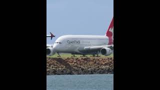 Qantas A380 Takeoff [upl. by Nniw]