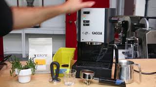 Gaggia Coffee Test After Tune Up 1196 [upl. by Enilehcim]