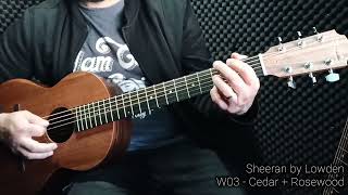 Sheeran W03 By Lowden  Review  Wee size Cedar  Rosewood [upl. by Kabab]