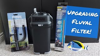 Upgrading Fluval Filter with Surface Skimmer and Spray bar [upl. by Ellehcit]