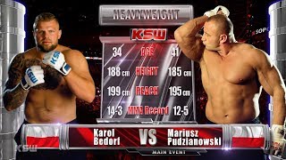 KSW Free Fight Karol Bedorf vs Mariusz Pudzianowski [upl. by Aniraad]