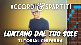 LONTANO DAL TUO SOLE Tutorial Chitarra  Neffa [upl. by Craddock]