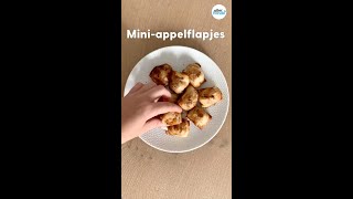 Zelf miniappelflappen maken met een ijsblokjesvorm  Shorts [upl. by Janyte]