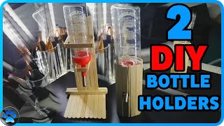 2 DIY Hamster Water Bottle HolderStand From Popsicle Sticks [upl. by Natie]