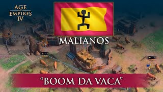 COMO JOGAR DE MALIANOS  GUIA Build Order  Age of Empires 4 [upl. by Reames892]